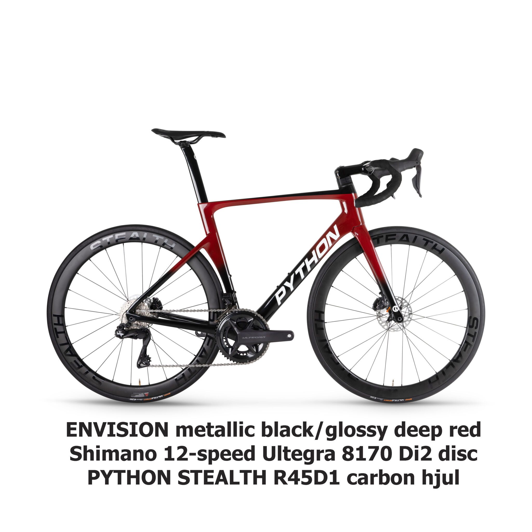 ekstensivt elev gammelklog Python ENVISION, 12-Speed Ultegra R8170 Di2 Disc (Black/Red) | Bike4Sport